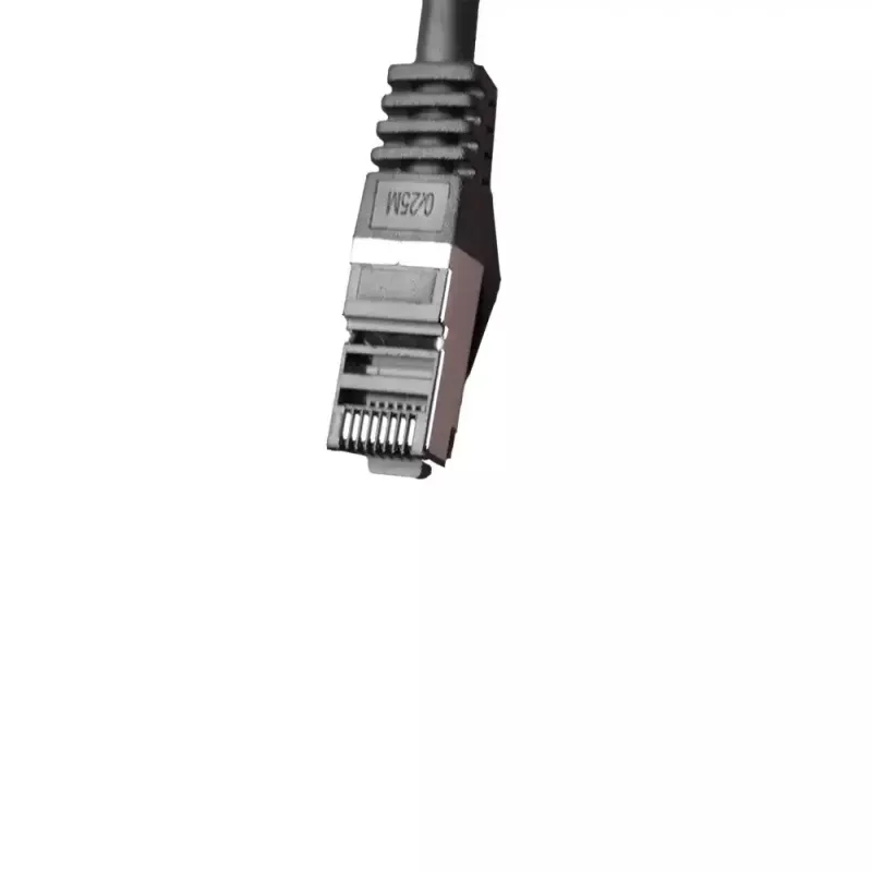 IT-BUDGET Καλώδιο patch Cat.8.1 S/FTP, 1m, μαύρο, 40Gbps, 2000MHz, LSZH, PoE+ 90ITBFLEX81PK1S