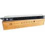 Liebernetz PDU για rack 19 ιντσών, 12x πρίζες C13, προστασία υπέρτασης, βύσμα SCHUKO, αλουμίνιο, μαύρο 90LNSDL1912KKSP
