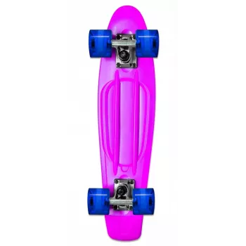 NORULES No Rules AU 349 Mini-Cruiser-Skateboard με φωτεινούς τροχούς, ροζ