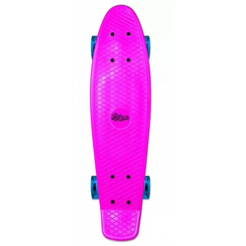 NORULES No Rules AU 349 Mini-Cruiser-Skateboard με φωτεινούς τροχούς, ροζ
