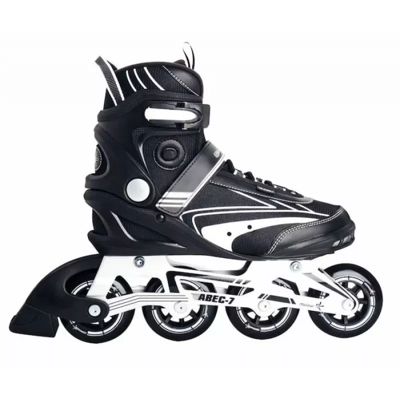 MUUWMI AU 438 Inline-Skates, μέγεθος 38, μαύρο/λευκό
