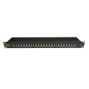 IT-BUDGET 19 ιντσών Cat.6A θωρακισμένο 24-port Patch Panel, κοντό σχήμα, PoE+ capable, 1U, μαύρο 90ITBPP6A1S