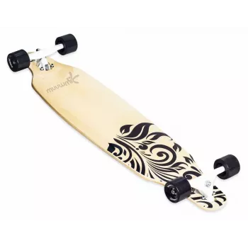 MUUWMI AU 559 Longboard Skateboard, 8-πτυχο κατάστρωμα σφενδάμου, ABEC 7 ρουλεμάν, 70mm τροχοί, ξύλο