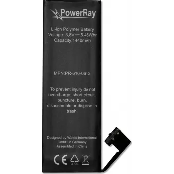 PowerRay Μπαταρία PR-616-0613 για iPhone 5, 1440 mAh, Bulk