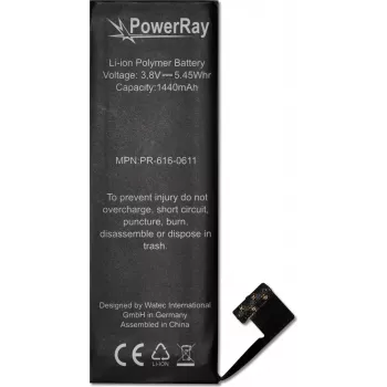 PowerRay Μπαταρία PR-616-0611 για iPhone 5, 1440 mAh, Bulk