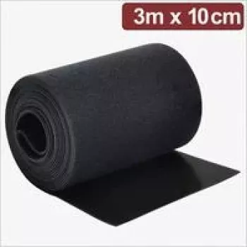Quadrios 24CA312 Ρολό ταινίας Velcro 3 m x 10 cm Μαύρο