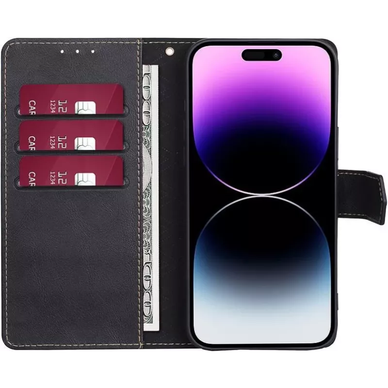 CYOO Premium BookCase Θήκη Folio για Apple iPhone 14 Plus – Μαύρο CY122795