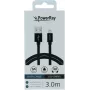 PowerRay καλώδιο δεδομένων USB σε Lightning 3m υφασμάτινο μαύρο PR-DCUL300TBK