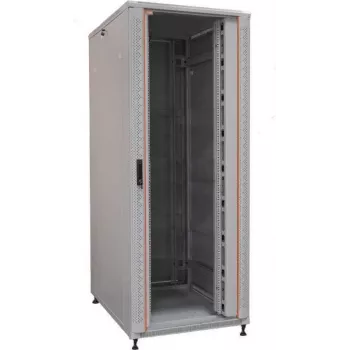 IT-BUDGET ερμάριο διακομιστή 19 ιντσών SRK - 42U - 800x1000 mm - πόρτα γυάλινη/ατσάλινη - κανάλια καλωδίων - Flatpack - ανοιχτό γκρι 90ITB19SRK42810GGN