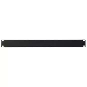 IT-BUDGET τυφλή πλάκα rack 19 ιντσών 1U - λαμαρίνα χάλυβα, μαύρη με βαφή πούδρας (90ITBBP1HEMS)
