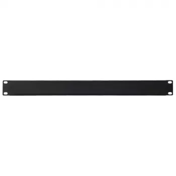IT-BUDGET τυφλή πλάκα rack 19 ιντσών 1U - λαμαρίνα χάλυβα, μαύρη με βαφή πούδρας (90ITBBP1HEMS)