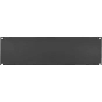 IT-BUDGET τυφλή πλάκα / κάλυμμα rack 19 ιντσών - 3U - ανθεκτική μεταλλική έκδοση - μαύρο (90ITBBP3HES)