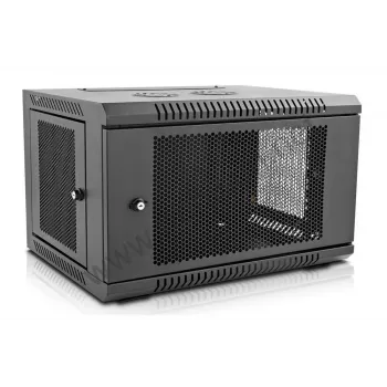 IT-BUDGET ερμάριο δικτύου 19 ιντσών SWA - 6U - 570x600 mm - διάτρητο μπροστινό και πλευρικά - αφαιρούμενα πλευρικά τοιχώματα - τοποθέτηση σε τοίχο και δάπεδο - σετ αξεσουάρ - μαύρο (90ITB19MSR666TS)