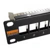 IT-BUDGET Κενό patch panel 10 inch για μονάδες Keystone - 12 θύρες - Θωρακισμένο - 1U - Χωρίς εξαρτήματα - Μαύρο (90ITB10MT12PS)