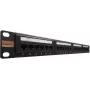 IT-BUDGET Patch Panel 19 inch - 24 θύρες - Cat.6 - 250MHz - Μη θωρακισμένο - 1U - Μαύρο (90ITBPP6US)