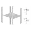IT-BUDGET Πάτος rack 19 inch 0,5U βάθος 650mm 80kg μαύρο 12WZ82648005650161