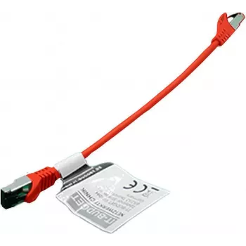 IT-BUDGET Premium Cat.8.1 S/FTP Patchkabel, καθαρός χαλκός, 26 AWG, 2000 MHz, 40 Gbps, PoE+, LSZH, κόκκινο, 0,25 m 90ITBFLEX81PK025R