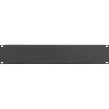 IT-BUDGET Τυφλή πλάκα / κάλυμμα rack 19 ιντσών - 2U - Στιβαρή μεταλλική έκδοση - μαύρο (90ITBBP2HES)
