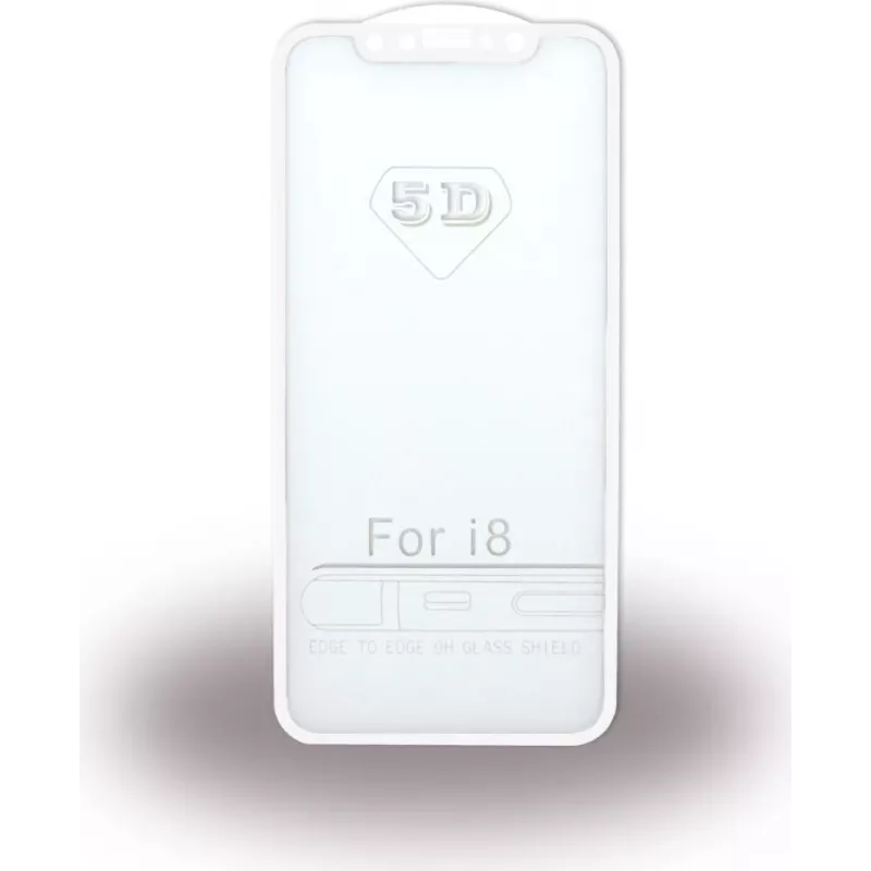 CYOO Premium Apple iPhone X 5D μεμβράνη προστασίας οθόνης από σκληρυμένο γυαλί - λευκό