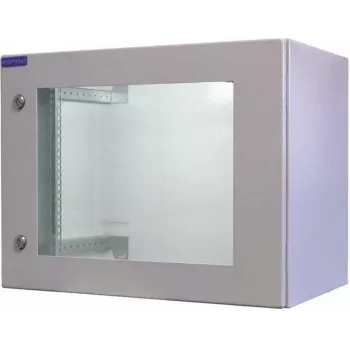 RESISTER 19 ιντσών rack δικτύου PRO - IP66 εξωτερικού & βιομηχανικό - πόρτα με παράθυρο - 9U - 600x400 mm - ανοιχτό γκρι (90RR19WV94GG)