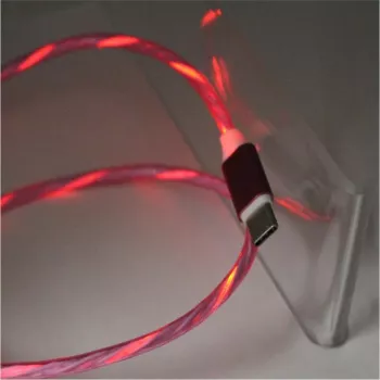 CYOO Flow Light καλώδιο φόρτισης Micro-USB 1m ροζ με εφέ φωτεινής ροής CY121350
