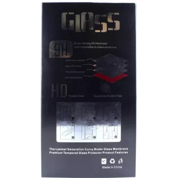 CYOO CY120707 Μεμβράνη προστασίας οθόνης από tempered glass 9D για Huawei P30 – Μαύρο