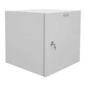 IT-BUDGET Ερμάριο τοίχου rack 19 ιντσών Easy, χαλύβδινη πόρτα, 15U, 600x600 mm, Ανοιχτό γκρι 90RR19CWV1566MG