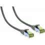 IT-BUDGET Cat.6A S/FTP Καλώδιο Patch, Vollkupfer, 2m, Γκρι, 10Gbit, PoE+, LSZH 90ITB6A7PK2G