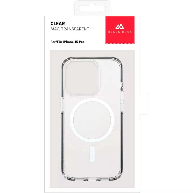 Black Rock Cover Mag Clear θήκη για Apple iPhone 15 Pro, διαφανές (00221270)