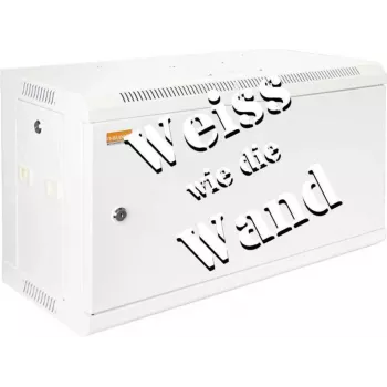 IT-BUDGET 19 ίντσες Ερμάριο δικτύου τοίχου SWA - 6U - 600x300 mm - Πόρτα ατσαλιού - Αφαιρούμενα πλαϊνά - Σετ αξεσουάρ - Λευκό (90ITB19WS663MW)