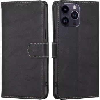 CYOO Premium BookCase Wallet Θήκη για iPhone 14 Pro, Μαύρο CY122793
