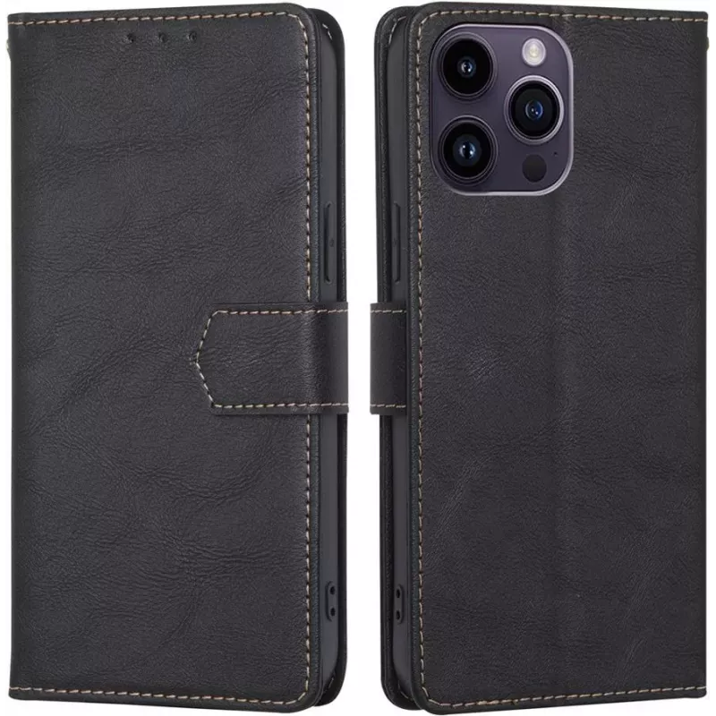 CYOO Premium BookCase Wallet Θήκη για iPhone 14 Pro, Μαύρο CY122793