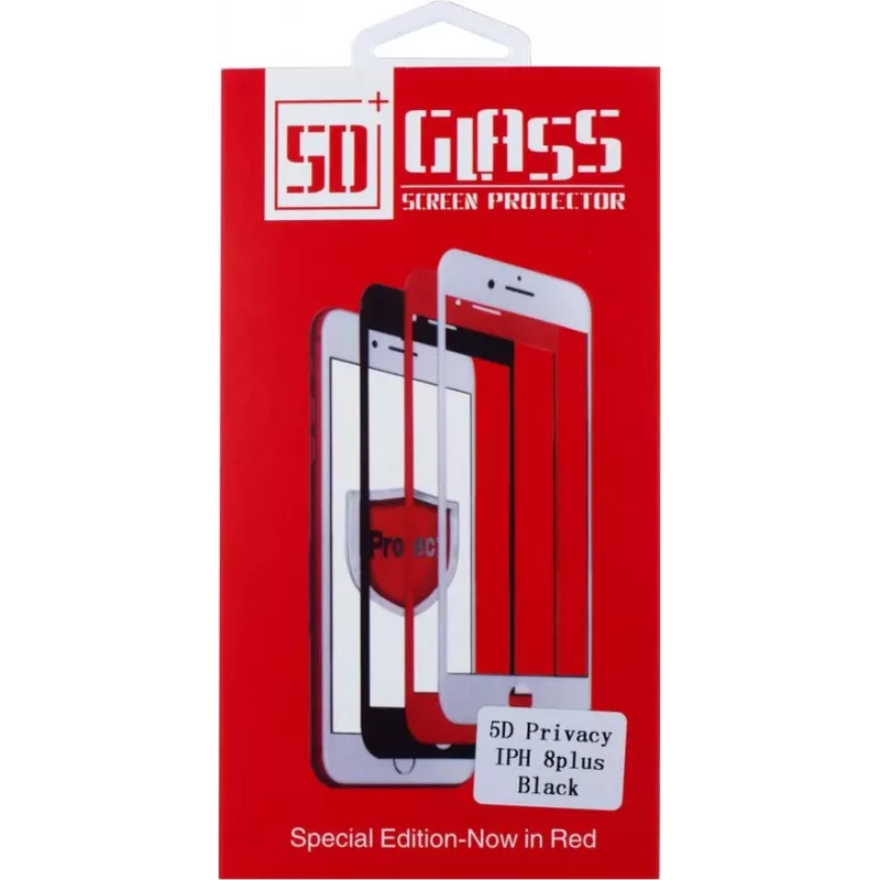 CYOO Privacy 5D Μεμβράνη προστασίας οθόνης από tempered glass για Apple iPhone 8 Plus – μαύρο