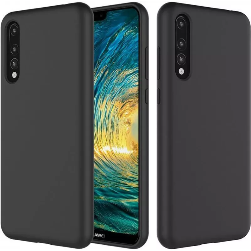 CYOO Premium Θήκη υγρής σιλικόνης για Huawei P20 Pro – μαύρο