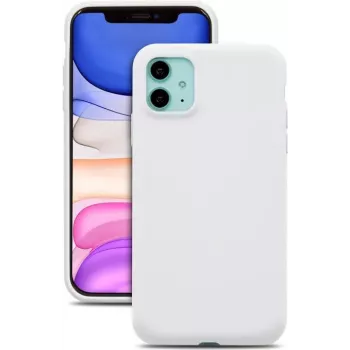 CYOO Premium θήκη υγρού σιλικόνης για iPhone 12 Pro Max 6,7 ίντσες - λευκή (CY121879)