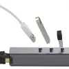 EXSYS EX-1133-N-3 USB 3.2 Gen 1 Hub με 3x υποδοχές USB-A και Gigabit Ethernet (USB-C)