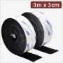 Quadrios 24CA321 Αυτοκόλλητη ταινία Velcro 3 m x 3 cm μαύρο
