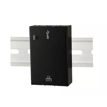 EXSYS EX-1321-WT USB 3.2 Gen1 σε Gigabit Ethernet Adapter με κιτ ράγας DIN, μεταλλικό κουτί