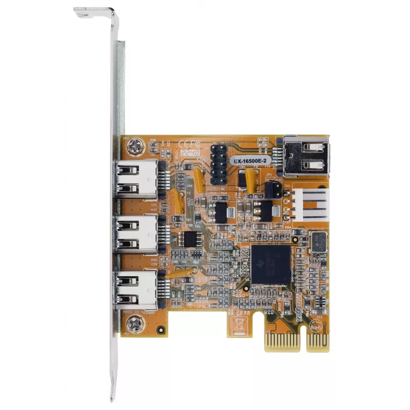 EXSYS EX-16500E-2 Κάρτα FireWire 1394a PCIe, 3+1 Port, chipset TI