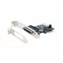 EXSYS EX-46022 Κάρτα PCIe 2S Serial RS-232, καλώδιο Oktopus (chipset EXAR)