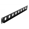 EXSYS 19 ιντσών 1U panel rack με 8 υποδοχές τύπου D (XLR), μαύρο EX-49297