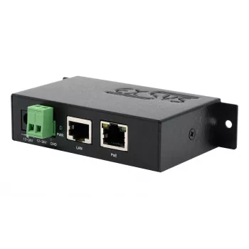 EXSYS EX-6007POE-WO PoE+ Gigabit Injector, μεταλλικό κουτί, είσοδος 12-24V DC, χωρίς τροφοδοτικό