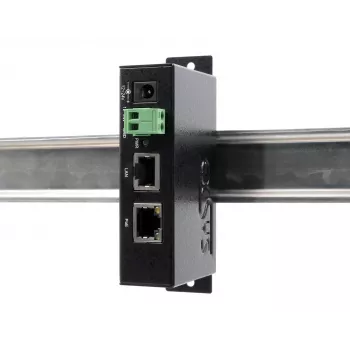 EXSYS EX-6007POE-WO PoE+ Gigabit Injector, μεταλλικό κουτί, είσοδος 12-24V DC, χωρίς τροφοδοτικό