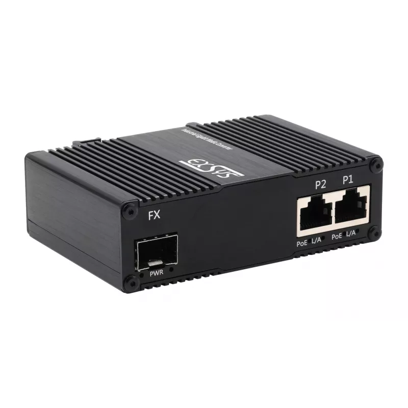 EXSYS EX-60344 2-Port PoE++ Media Converter 90W, SFP, -40°C έως +80°C
