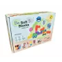 Gerardo's Toys Μαλακά τουβλάκια με ρόδες, 21 τεμάχια (15 τουβλάκια + 6 μέρη με ρόδες)