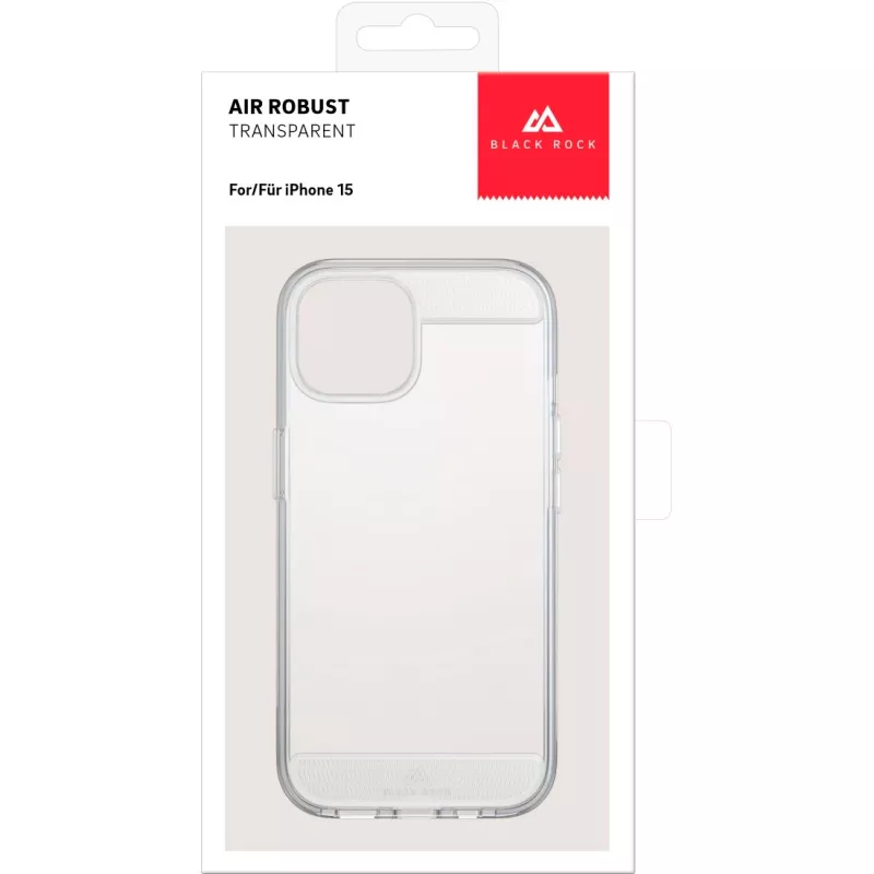 Black Rock Air Robust θήκη για Apple iPhone 15, Διαφανές 00221257