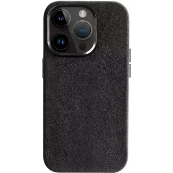 CYOO θήκη Alcantara για Apple iPhone 15 Plus, μαύρο CY123273