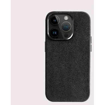 Cyoo θήκη Alcantara για iPhone 15 Pro Max μαύρο (CY123275)