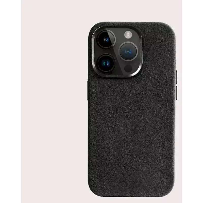 Cyoo θήκη Alcantara για iPhone 15 Pro Max μαύρο (CY123275)