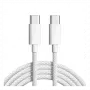 Cyoo Καλώδιο φόρτισης USB-C σε USB-C από βαμβακερό ύφασμα 2m (CY123447)